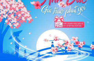 Thuê bao VinaPhone đi xem hoa anh đào được tặng 25% cước chuyển vùng quốc tế